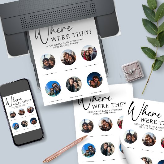 Poster Où Étaient-Ils Mariage Engagement Partie