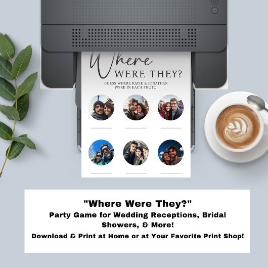 Poster Où Étaient-Ils Mariage Engagement Partie