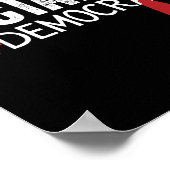 Poster Ou la démocratie drôle de Élastique à cheveux Trum (Coin)