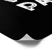 Poster Où La Pawty À Funny Party Chat Pun Dark BG (Coin)