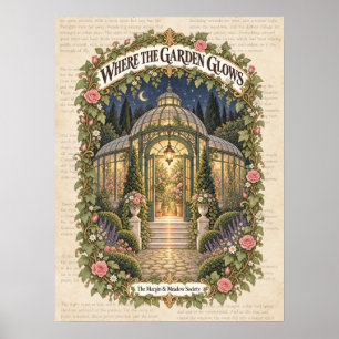 Poster Où le jardin brille