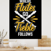 Poster Où le lecteur de flute va (Cuisine)