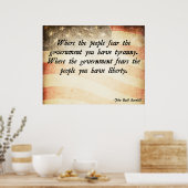 Poster Où le peuple craint le gouvernement (Cuisine)