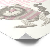 Poster Où les choses sauvages sont citées - rose (Coin)