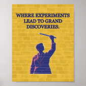 Poster Où les expériences mènent à de grandes découvertes (Devant)