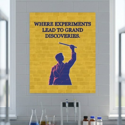 Poster Où les expériences mènent à de grandes découvertes