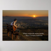 Poster Où les mots échouent la musique parle (Devant)