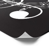 Poster Où les mots échouent MUSIQUE parle Citation inspir (Coin)