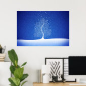 Poster Où naissent les flocons de neige (Bureau à domicile)