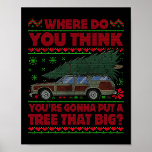 Poster Où pensez-vous que vous allez mettre un arbre qui