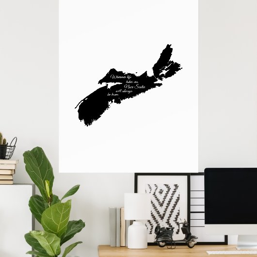 Poster Où que ce soit - La Nouvelle-Écosse sera toujours (Bureau à domicile)