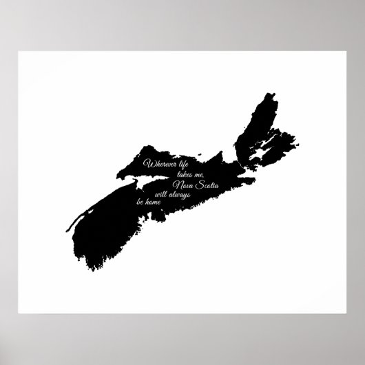 Poster Où que ce soit - La Nouvelle-Écosse sera toujours (Devant)