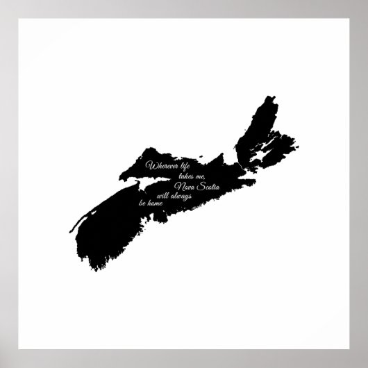Poster Où que ce soit - La Nouvelle-Écosse sera toujours (Devant)