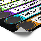 Poster Où se trouve la porte de l'infirmière scolaire (Coin)