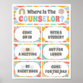 Poster Où se trouve le panneau de porte du bureau du cons (Devant)