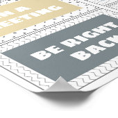 Poster Où se trouve le panneau de porte du bureau du cons (Coin)