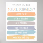 Poster Où se trouve le panneau de porte du bureau du cons (Devant)