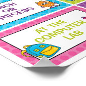 Poster Où sommes-nous en classe Connexion à un thème de m (Coin)