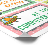 Poster Où sommes-nous en classe Connexion au thème Robot (Coin)