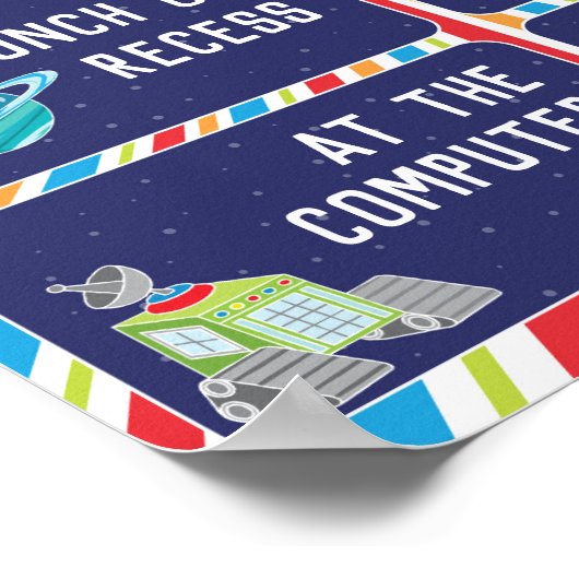 Poster Où sommes-nous en classe Connexion Espace extra-at (Coin)