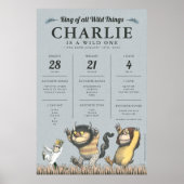 Poster Où sont les choses sauvages - 1er anniversaire Jal (Devant)