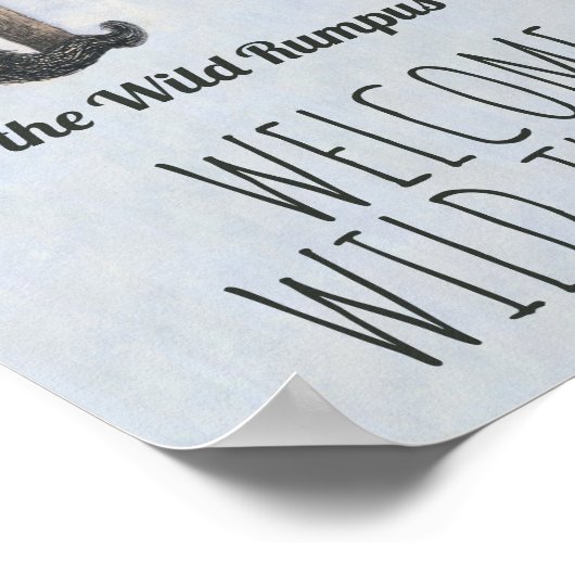 Poster Où sont les choses sauvages - Bienvenue à l'annive (Coin)