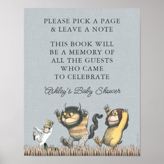 Poster Où sont les choses sauvages | Connexion de livre (Devant)