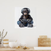 Poster ou télécharger Gamer Chimp pour enfants (Cuisine)