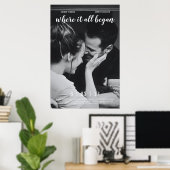 Poster Où tout a commencé Love Story Film (Bureau à domicile)