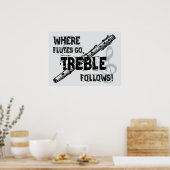 Poster Où Vont Les Flûtes, L'Arbre Suit ! (Cuisine)