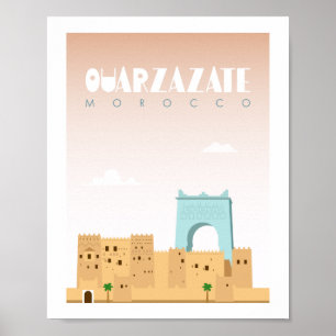 Poster Ouarzazate city morocco