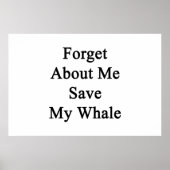 Poster Oubliez À Propos De Moi Sauver Ma Baleine (Devant)