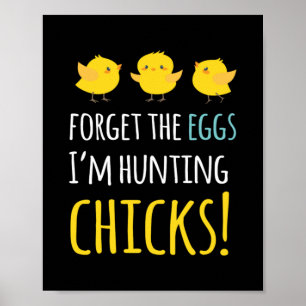 Poster Oubliez Le Lapin Lapin De Pâques Oeufs Lapin Lapin