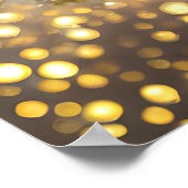 Poster Oubliez-moi-fleur pas avec accents or (Coin)