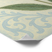 Poster Oubliez-Moi-Pas Le Carré De Défilement Floral (Coin)