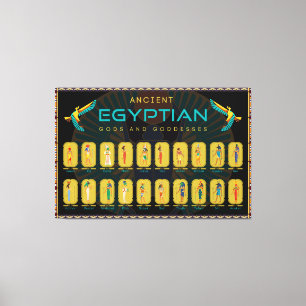 Poster Oude Egyptische provincies Canvas Afdruk