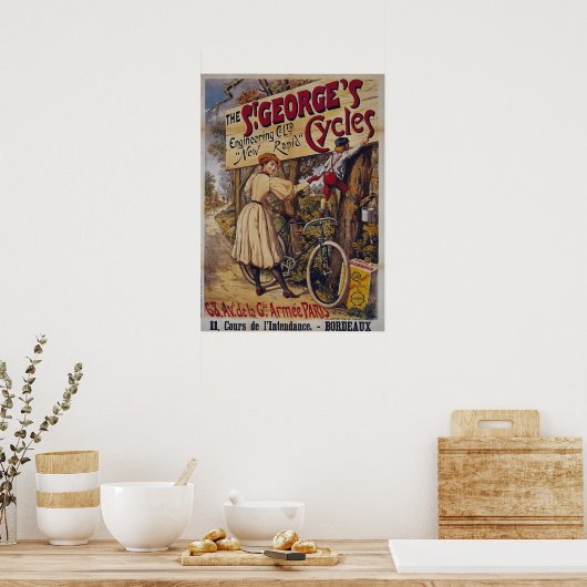 Poster oude fiets (Keuken)