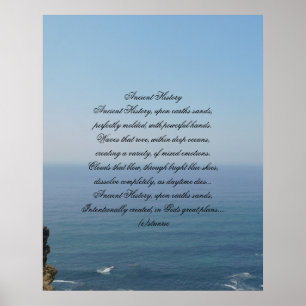 Poster Oude Geschiedenis gedicht op foto