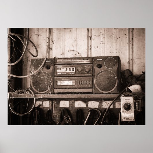 Poster oude radiozender (Voorkant)