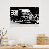 poster oude vrachtwagen (Keuken)
