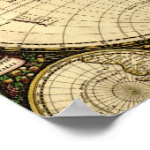 Poster oude Wereldkaart (Hoek)