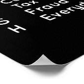 Poster Oui Bien Sûr, Je Pêche Commet Une Fraude Fiscale Q (Coin)