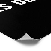 Poster Oui Cher - Drôle Slogan Sarcastique (Coin)