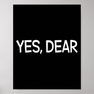 Poster Oui Cher Humour Ironie Amusant