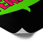 Poster Oui ! Energetic Pop Art Comic Cheval (Coin)