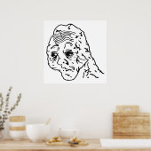 Poster Oui Honey Wojak Meme (Cuisine)