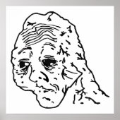 Poster Oui Honey Wojak Meme (Devant)