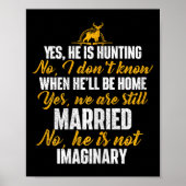 Poster Oui Il Chasse Non Il N'Est Pas Imaginaire - Chasse (Devant)