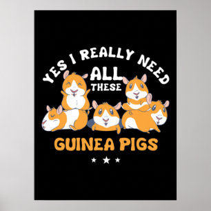 Poster Oui, j'ai besoin de toutes ces bêtes de cochon de