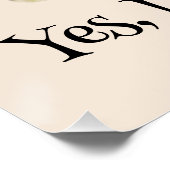 Poster 'Oui, J'Ai Une Attitude ! ' Citation d'Art pour le (Coin)